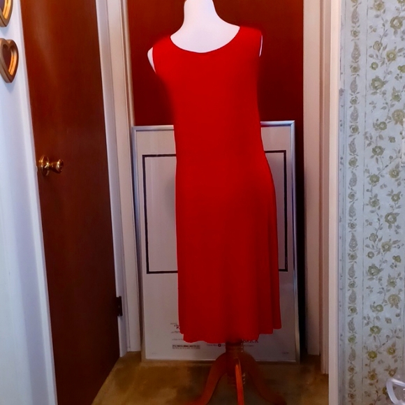 Coldwater Creek Ruby Red Travel Knit Dress - Size Large - Picture 4 of 8